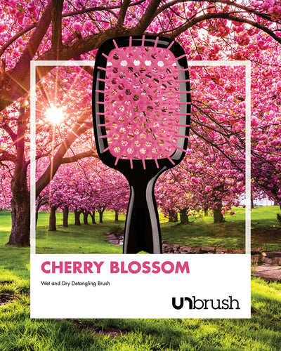 UNbrush Detangling Hair Brush - Cherry Blossom